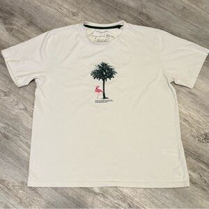 NEW Denim Flower Ricky Singh flamingo in Santa Hat Holiday Party Shirt Mens - XL